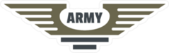 Army Icon Wings Logo Sticker