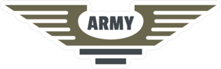 Army Icon Wings Logo Sticker