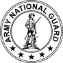 Army National Guard Seal Black And White Sticker