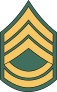 Army Rank E-7 Sergeant First Class Sticker