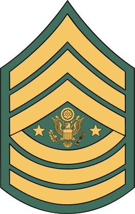 Army Rank E-9 Sergeant Major Of The Army  Sticker