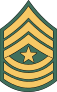 Army Rank E-9 Sergeant Major Sticker