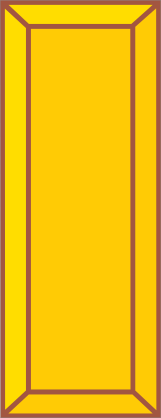 Army Rank O-1 Second Lieutenant Sticker