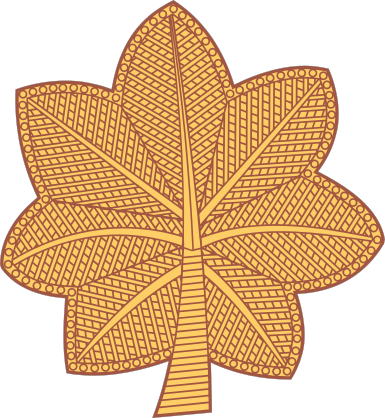 Army Rank O-4 Major Sticker