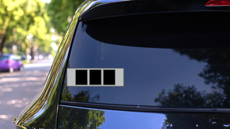 Army Rank Wo-3 Chief Warrant Officer 3 Sticker on a Rear Car Window (New) example