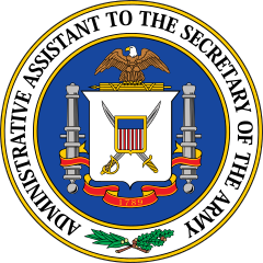 Army Seal Administrative Assistant Sticker