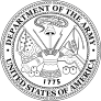 Army Seal Department Of The Army Black And White Sticker