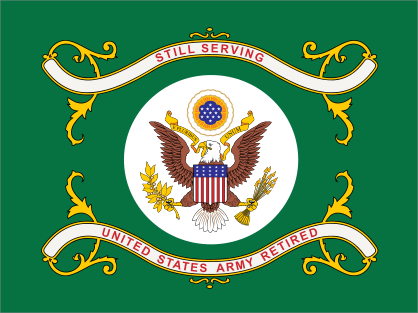 Army Us Army Retired Flag Sticker