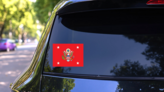 Army Us Secretary Of The Army Flag Sticker on a Rear Car Window (New) example