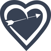 Arrow Through Heart Sticker