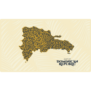 Art Deco Dominican Republic Sticker