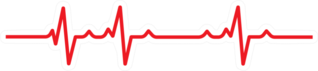 Art Design Health Medical Heartbeat Pulse Sticker