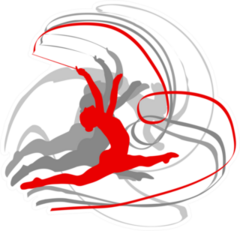 Art Gymnastics With Ribbon Sticker