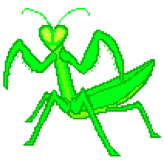 Art Of Praying Mantis Sticker