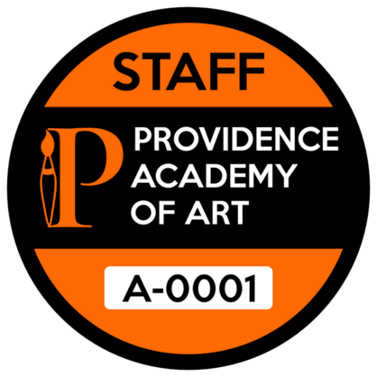 Art School Parking Permit Circle Sticker