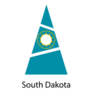 Art South Dakota Flag Christmas Tree Sticker