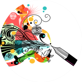 Artist At Work Beautiful Illustration Sticker