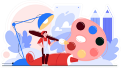 Artist Concept Illustration Sticker