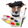 Artist Jack Russell Sticker