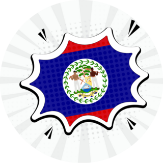 Artistic Belize Country Comic Sticker