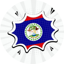 Artistic Belize Country Comic Sticker