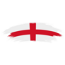 Artistic Brush Flag Of England Sticker