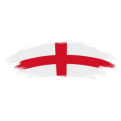 Artistic Brush Flag Of England Sticker