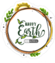 Artistic Earth Day Sticker
