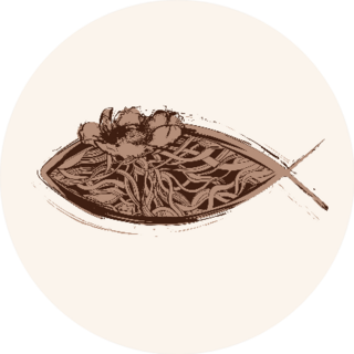 Artistic Engraved Ichthus Jesus Fish With Flower Sticker