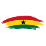 Artistic Ghana Paint Sticker