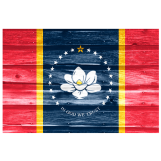 Artistic Rendering Of The Mississippi State Flag Sticker