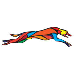 Artistic Whippet Sticker