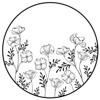 Artistically Drawn California Poppy Sticker