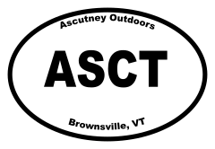 Ascutney Outdoors Oval Sticker