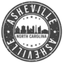 Asheville North Carolina Skyline Sticker