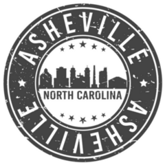 Asheville North Carolina Skyline Sticker