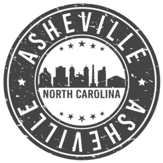 Asheville North Carolina Skyline Sticker
