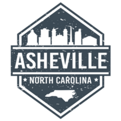 Asheville, North Carolina Usa Travel Icon Sticker