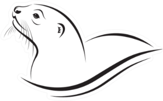 Asian Otter Or Oriental Small-clawed Otter Sticker