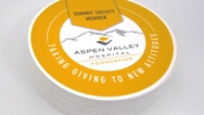 Aspen Valley Hospital Custom Circle Stickers