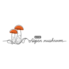 Aspen Wild Mushroom Simple Line Illustration Sticker