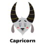 Astrological Capricorn Cute Goat Sticker
