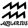 Astrological Sign Aquarius Sticker