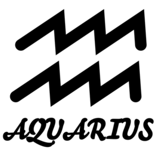 Astrological Sign Aquarius Sticker
