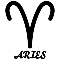 Astrological Sign Aries Sticker
