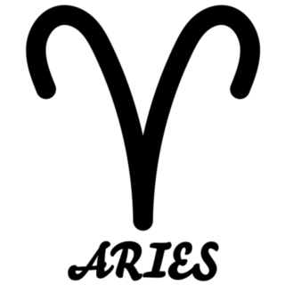 Astrological Sign Aries Sticker