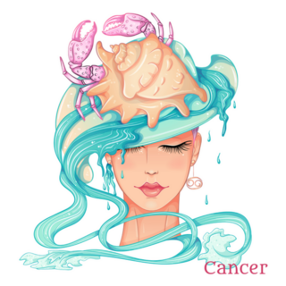Astrological Sign Of Cancer Beautiful Sticker