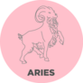 Astrological Sign Simple Aries Sticker