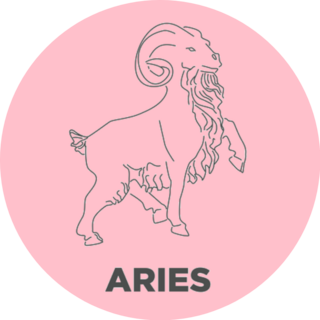 Astrological Sign Simple Aries Sticker