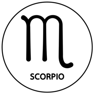 Astrological Zodiac Scorpio Circle Sticker